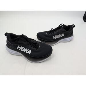 HOKA ONE ONE Bondi 8 Women 8 Wide Black and White Running Outdoors Cross Country
